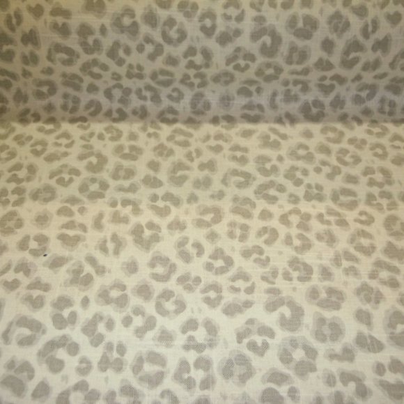 Linen Cheetah Ash Linen Fabric - Picture 4 of 6